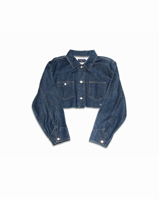 CROPPED DENIM JACKET (L)