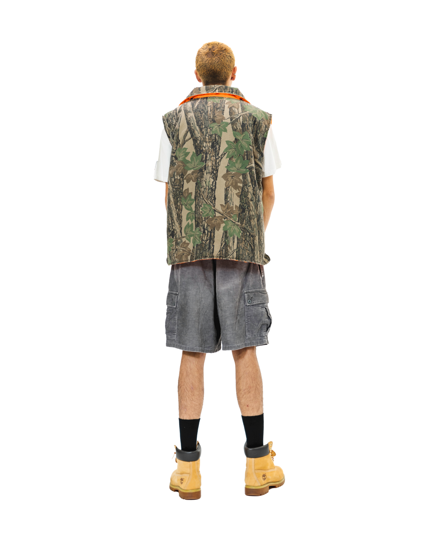 “90S” REVERSIBLE REAL CAMO HUNTING VEST (L)