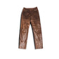 “VINTAGE” LEATHER PATTERNED PANTS