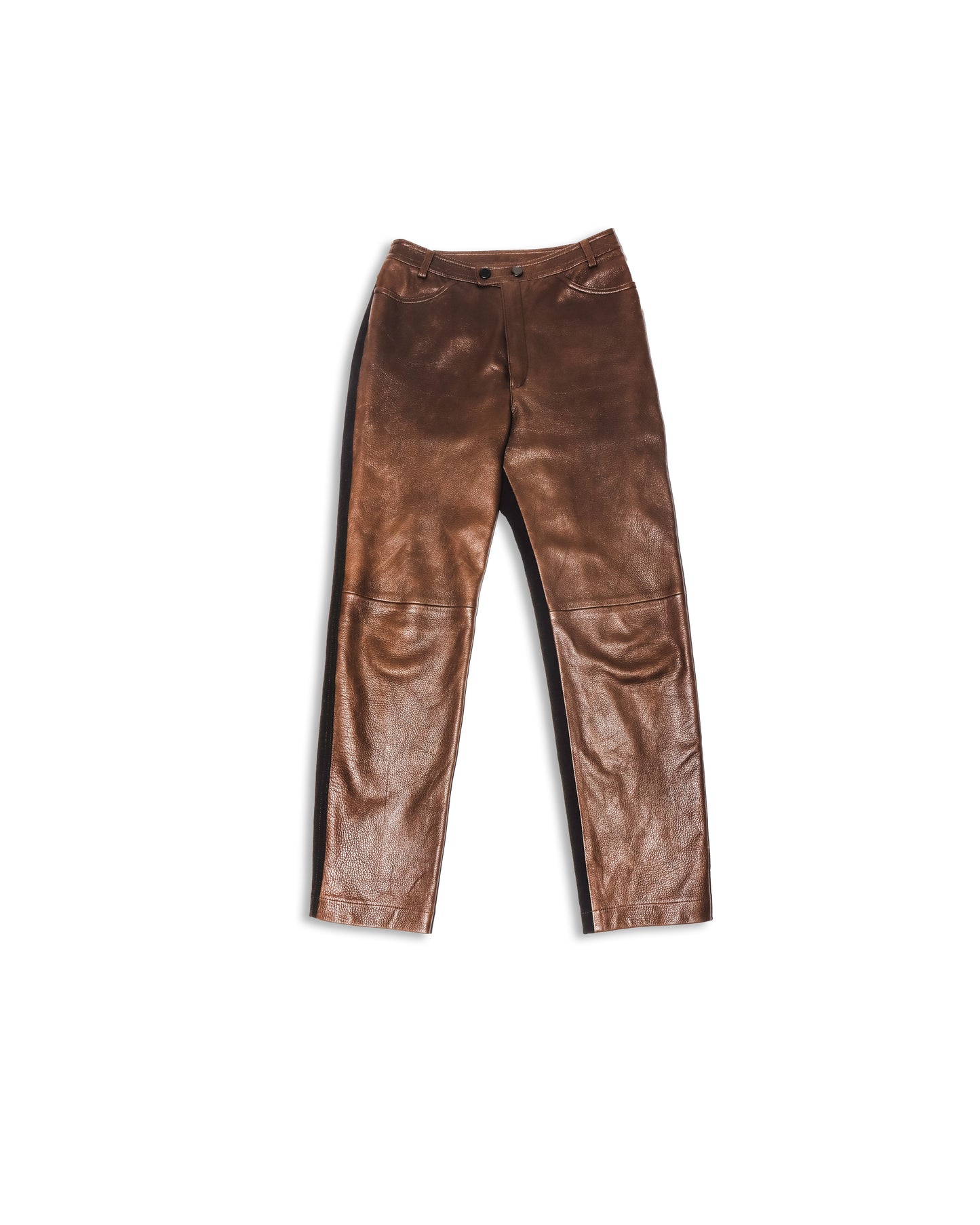 “VINTAGE” LEATHER PATTERNED PANTS